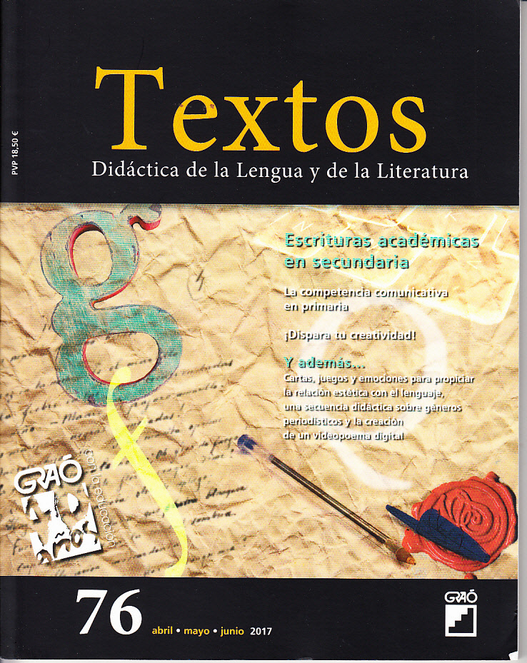 Revista Textos Escritura Académica en Secundaria